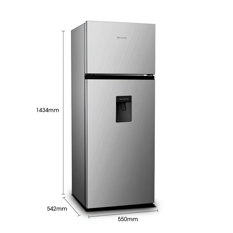 Hisense Refrigerador top mount 7.3p³ con dispensador de agua rt80d6